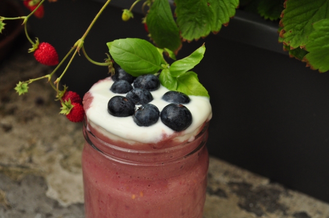 Besil Smoothie with Summer Berries